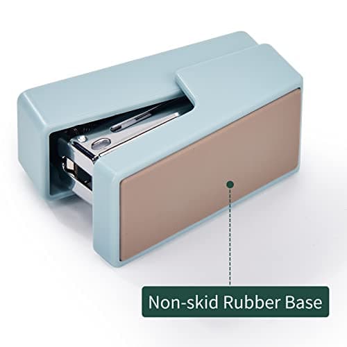 Gevanchi Mini Stapler, 20 Sheet Office Desktop Stapler with 640 Standard Staples and A Staple Remover, Blue 5