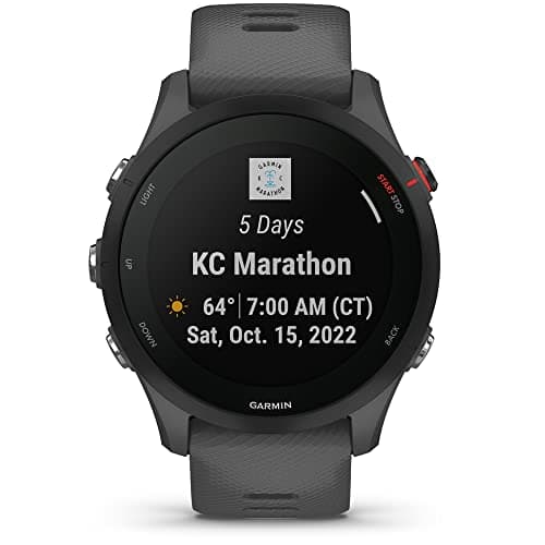 Garmin 010-02641-00 Forerunner 255 GPS Smartwatch Slate Gray | Official USA Partner Model | Bundle with 2 YR CPS Enhanced Protection Pack 7