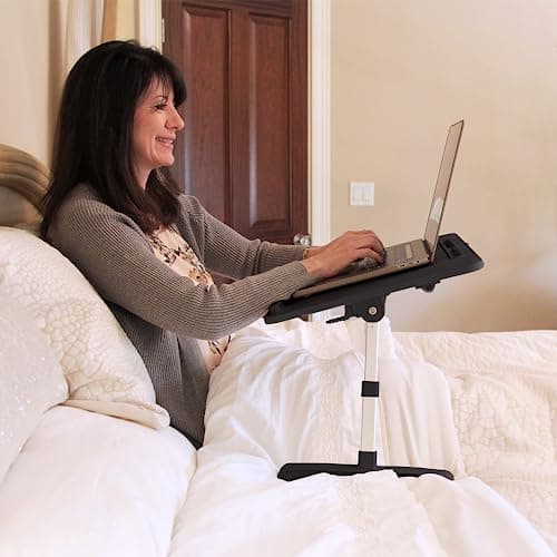 Limitless TotalDesk Portable Modern Workstation and Lap Desk with Adjustable Height & Tilt (Charcoal) 6