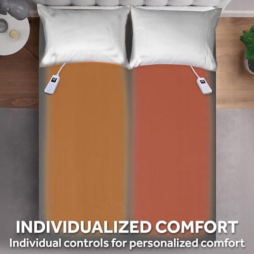 Sunbeam Electric Royal Luxe Microplush Heated Blanket 12 Heat Settings, 12-Hour Selectable Auto Shut-Off, Fast Heating, Warm and Cozy, Jet Grey Color, Queen, 90" x 84" 5