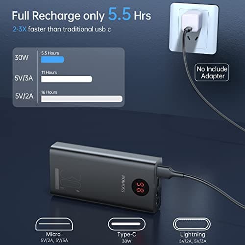 ROMOSS 30000mAh Power Bank *2 5