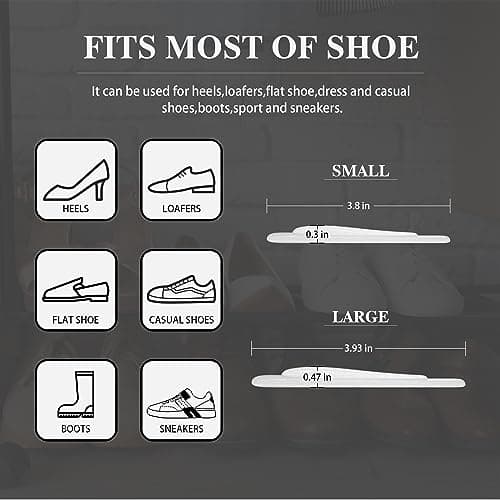 ASRAM Arch Support,Soft Gel Insole Pads,High Heel Inserts, Reusable Arch Cushions Best for Flat Feet and High Arch Pain,Plantar Fasciitis Relief, for All Day Pain Relief and Comfort.(6Pairs,0.3Inch) 7