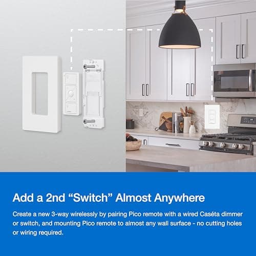 Lutron Caseta Original Smart Dimmer Switch Kit, 2 Dimmer Switches, 2 Wall Plates, 2 Pico Remotes, and Smart Hub, Works with Alexa, Apple Home, Google Home, 3 Way, 150W, No Neutral, P-BDG-PKG2W-A 11