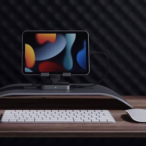 7-in-1 USB C Hub Charging Stand with 100W PD & 4K HDMI - Portable Docking Station for MacBook Pro, iPad Pro, Laptops, 2 USB 3.0, SD/TF Card Reader, Audio Jack 7