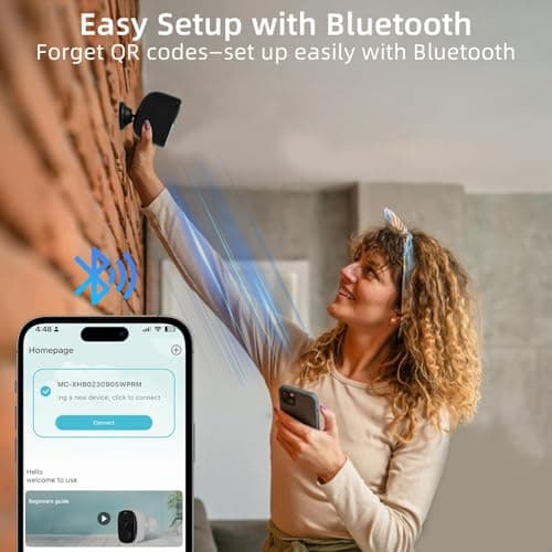 Security Cameras Wireless Outdoor, 2K Battery Powered Camera for Home Security with IP65, SD/ Free Cloud Storage, No Monthly Fee, AI Motion Detection, Color Night Vision, 2-Way Audio (BW4-G-4Pack) 5