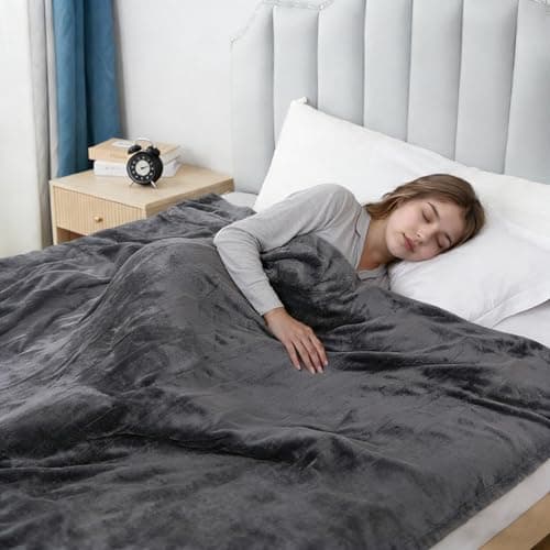 Eydna Electric Heated Blanket Full Size 72"x84",Fast Heating Throw, Soft Plush Microplush for Bed & Couch, 10 Hours Auto Off & 5 Heating Levels, Machine Washable, Gifts for Grandma & Family-Dark Gray