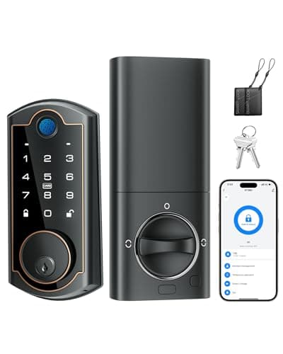 SohoTeco Smart Lock ST380, Built-in Wi-Fi, Fingerprint Keyless Entry Door Lock, Security Deadbolt Smart Locks for Front Door, App Remote Control & Auto Lock, IP56 Waterproof, (2025 Upgrade) 8