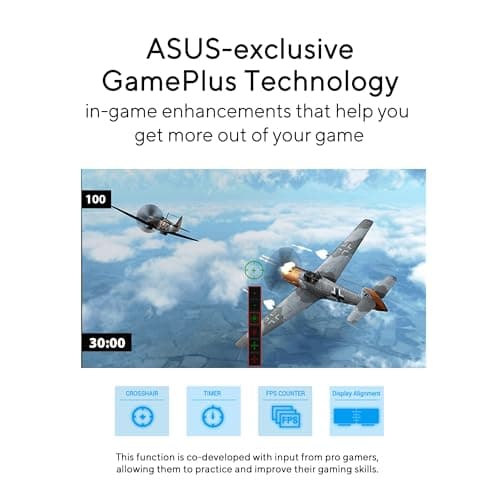 ASUS VP229Q 21.5” Monitor, 1080P Full HD, 75Hz, IPS, FreeSync/Adaptive-Sync, Eye Care, HDMI DisplayPort VGA, Frameless, VESA Wall Mountable Black 5