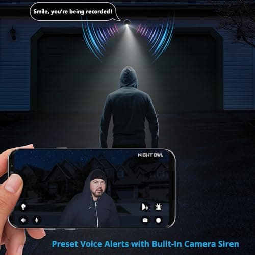 Night Owl 12 Channel DVR Video Home Security Camera System with (6) Wired 1080p HD Indoor/Outdoor Deterrence Cameras and 1TB Hard Drive (Add up to 4 Wi-Fi Cameras) 7