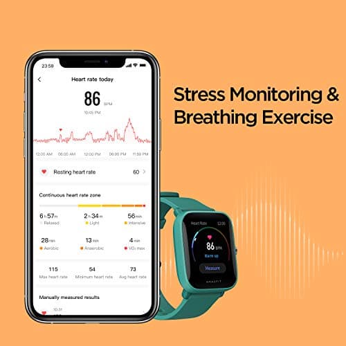 Amazfit Bip U Pro Smart Watch with Alexa Built-in for Men Women, GPS Fitness Tracker with 60+ Sport Modes, Blood Oxygen Heart Rate Sleep Monitor, 5 ATM Waterproof, for iPhone Android Phone (Green) 5