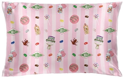 Jay Franco Satin Pillowcase - Standard Size 20x30 Inch Silky Soft Premium Pillow Cover, Pink - Harry Potter