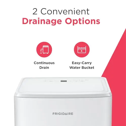 Frigidaire 35-Pint Portable Dehumidifier with Wi-Fi and Energy Star Certification for Small/Medium/Large Rooms & Basements, Custom Humidity Control, Auto Shut Off, White 9
