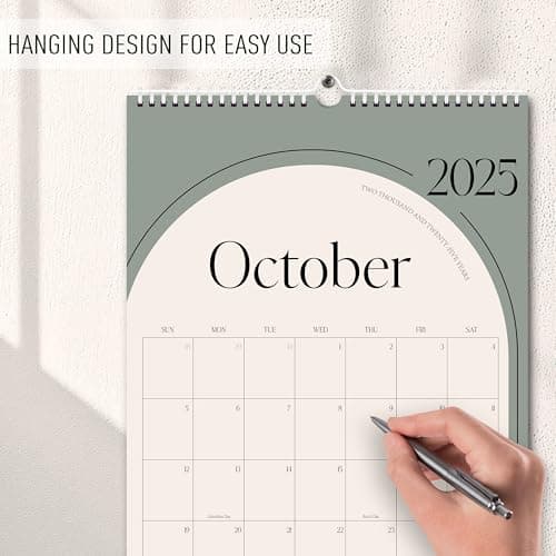 Aesthetic 2026 Wall Calendar - 12 Monthly Calendar from January 2026 to December 2026, 14.5" x 10.5", Modern Vertical Wall Hanging Calendar for Organizing & Planning 7
