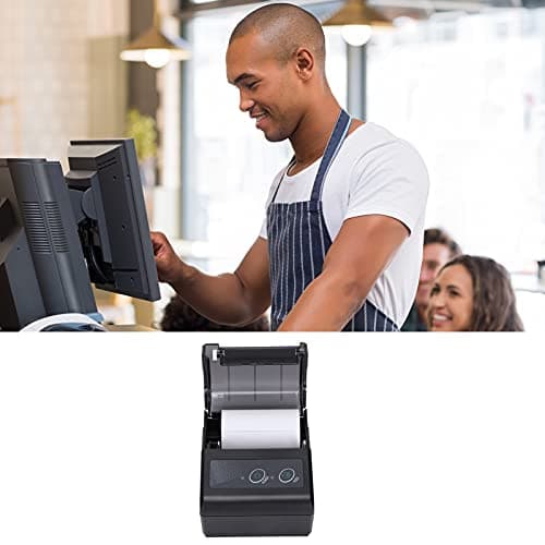 753 Bluetooth Receipt Printer,50 to 80mm/s Portable Thermal Pocket Printer,Compact Mobile Printer Thermal Receipt Printer,Compatible for iOS & Android(US) 6