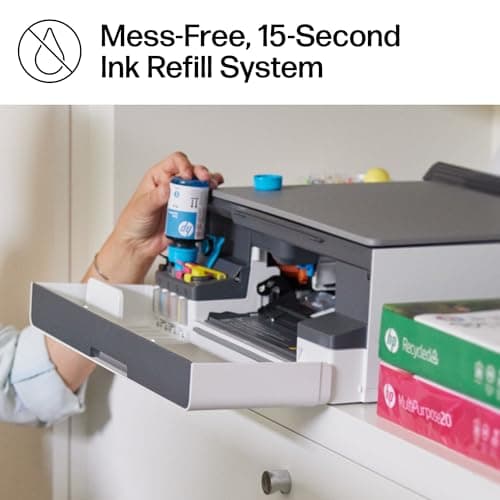 HP Smart Tank 5101 Wireless All-in-One Refillable Printer, Scanner, Copier with 2 years of Ink included, Wireless printer-for-home use an EcoTank Alternative (1F3Y0A) 15