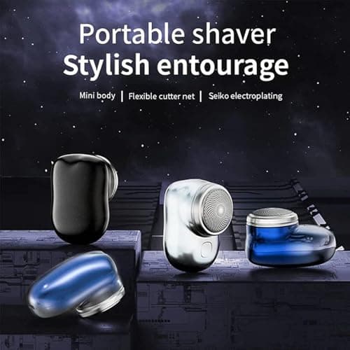 TLOPA Mini-Shave Portable Electric Shaver, Mens Electric Razors for Shaving Face, Tlopa Mini Shave, Travel Razors for Women, Suitable for Home, Car, Travel (Black) 7