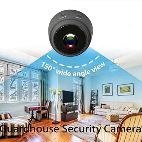 HIDRUO Watcheye Magnetic Mini Security Camera, with Wide-Angle Lens & Smart Alarm, App Remote with Night Vision (64GB, 1) 5