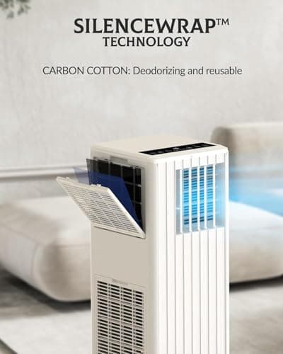 GarveeTech 8,000 BTU Portable Air Conditioner for Indoor Rooms, 3 in-1 AC Unit for Bedroom 250-350 Sq.Ft, Dehumidifier, Fan, Sleep Mode, 24 Timer, Remote Control, Window Kits 8