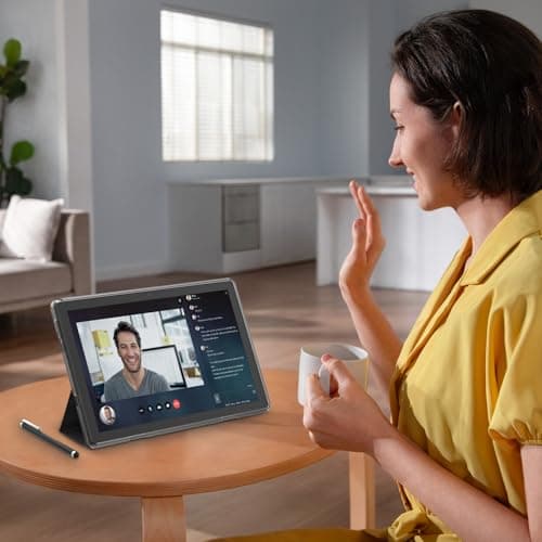 HOTTABLET Tablet 10-inch Android 15, RAM 12GB(4+8Expand) +ROM 64GB, 2+8MP Dual Camera, 6000mAh Battery (Tablet+case+Stylus)(Black) 7