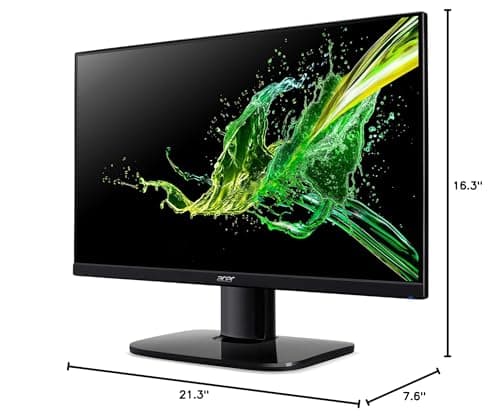 acer KC242Y Hbi 23.8" Full HD (1920 x 1080) Zero-Frame Gaming Office Monitor | AMD FreeSync Technology | 100Hz | 1ms (VRB) | Low Blue Light | Tilt | HDMI & VGA Ports 12