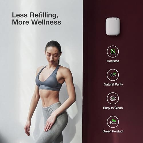 Airversa Waterless Essential Oil Diffuser for Home Large Room and Commercial Use, Up to 2000 sq ft, App Control Cold Air Diffuser, 400mL, DC-12V/1A Plug in Wall, Smart Scent Air Machine, ANW-White 5