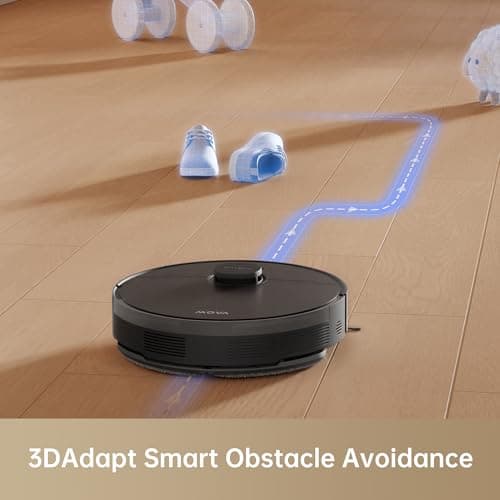 Mova S10 Robot Vacuum Cleaner with 7000Pa Suction, 260 Mins Run Time, Liftable Brush, Self-Charging Robotic Vacuum Cleaner for Home, Pet Hair, Hard Floors, App & Voice Control 5