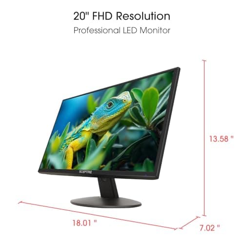 Sceptre New 20-inch Professional Monitor 1600 x 900 HDMI x2 Build-in Speakers 2025 5