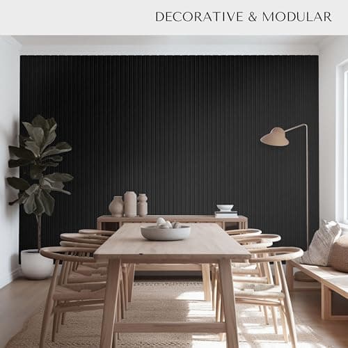 VIVELDA Large Bulletin Board 48"x36" - Office Wall Organizer to Replace your Old Cork Boards for Walls for Office Decor - 12-pack Felt Wall Panels for Use in Home Office Decor, Classroom Decor (Black) 6