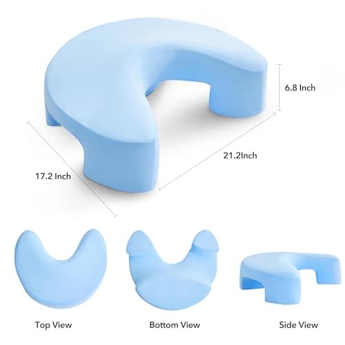 BZTA Side Sleeper Pillow with Arm Holes - Memory Foam Pillow for Neck & Shoulder Pain Relief, Ergonomic Support for Adults, Ideal for Side Sleepers (Blue) 5