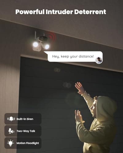 REOLINK 4K Floodlight Security Camera Outdoor, 5G/2.4GHz Wi-Fi 6, Dual-Lens Camera w/ 180° FOV, Color Night Vision, Smart AI Detection, IP67 Waterproof, AC (100~240V), Duo Floodlight WiFi Hardwired 7