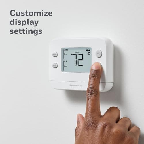 NEW! Honeywell Home Non-Programmable Thermostat, Single-Stage, 1 Heat/1 Cool Compatibility, X1N, White 6