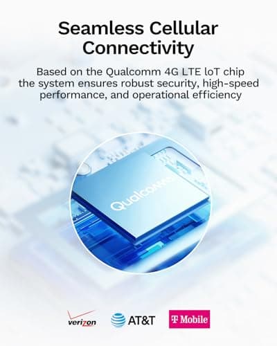 LongPlus Solar 4G LTE Cellular Security Camera Wireless, 2K No WiFi Security Camera, Solar Battery Powered Outdoor Camera Wireless, 360° View, Color Night Vision, Smart AI Detection 7