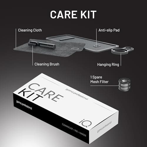 GA.MA iQ1 Perfetto Hair Dryer with 110,000 RPM Intelligent Brushless Motor, Oxy Active Technology, Auto-Clean & Washable Filter, Includes Diffuser & 3 Nozzles, Rose Gold 5