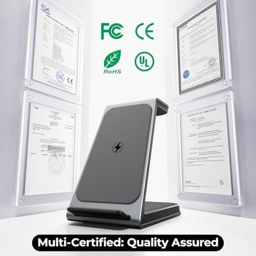 Wireless Charger Designed for Pixel Watch 3/2 (Not for Pixel Watch 1), 3 in 1 Aluminum Alloy Pixel Charger Stand for Pixel 9 Pro XL/9/Fold/9a/8/8a/7/7a/6, Pixel Buds Pro/Pro 2 (with Adapter) 8