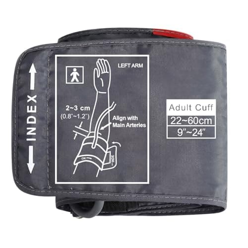 ELERA Extra Large Blood Pressure Cuff (9"-24" | 22-60cm) - XL Replacement BP Cuff for Big Arms, Compatible with Most BP Monitors, Adult Cuff Only - 6 Connectors