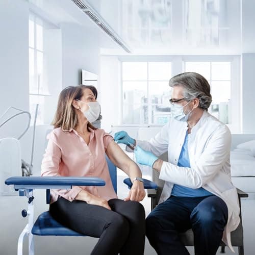 Helsevesen Cushion 22" Padded Phlebotomy Chair, Lab Blood Drawing Chair for Hospital, Lab Draw Chair and Medical Facilities, Blue 8