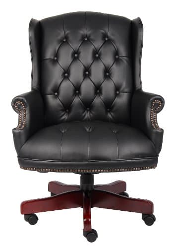 Boss Office Products Wingback Traditional Chair in Black, High-Back (B800-BK) 5