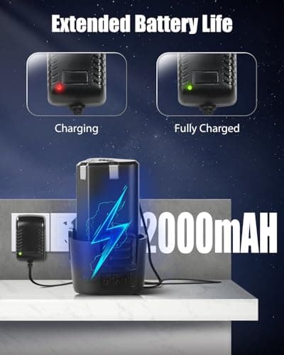 AVID POWER Brushless Power Drill Set, 2-Speed Control, 3/8-Inch Keyless Chuck & 25+1 Position, 12V Electric Drill Cordless Driver Kit with 2000mAh Battery, Charger and 22pcs Accessories 7