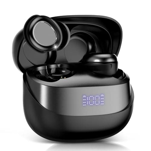 DUSONLAP Sleep Earbuds Bluetooth 5.4 in Ear Light-Weight Headphones, Mini Sleep Headphones Small Design for Side Sleepers, Clear Calls Earphones, Light Black