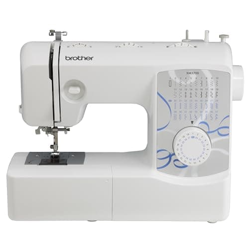 Brother XM3700 Sewing Machine, 37 Built-in Stitches, 5 Included Sewing Feet