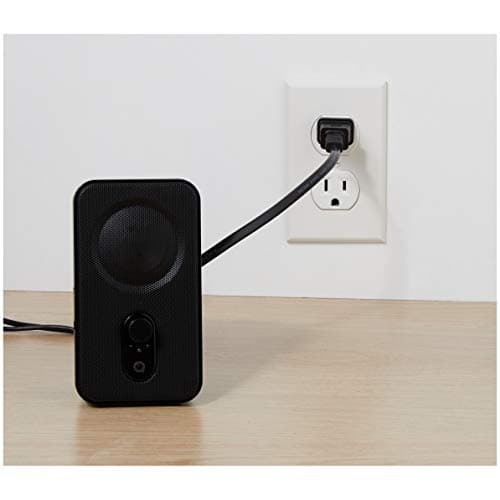 Amazon Basics AC-Powered Computer Speakers for Desktop or Laptop PC with Volume Control, Headphone Jack, Black (US Version) 7