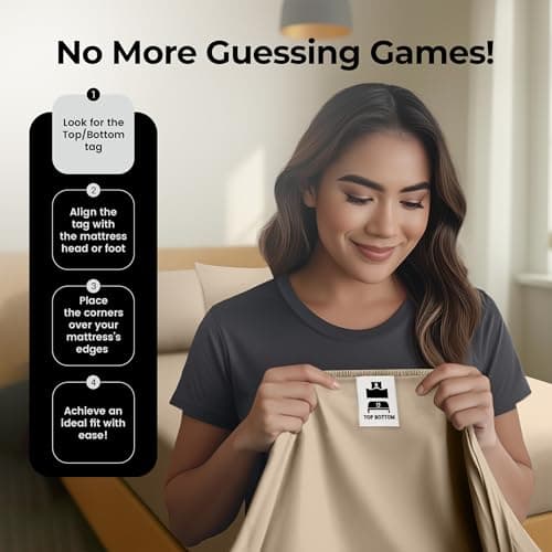 Utopia Bedding King Fitted Sheet - Bottom Sheet - Deep Pocket - Soft Microfiber - Shrinkage and Fade Resistant - Easy Care -1 Fitted Sheet Only (Beige) 5