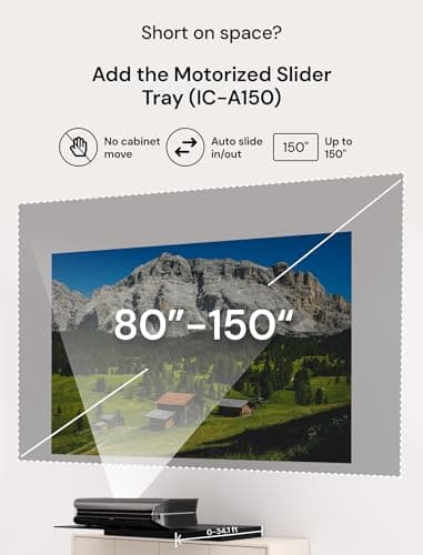 AWOL VISION LTV-3000 Pro 4K 3D Ultra Short Throw Triple Laser Projector, Dolby Vision & Atmos, HDR10+, 150" UST Laser TV Home Theater Projector 5