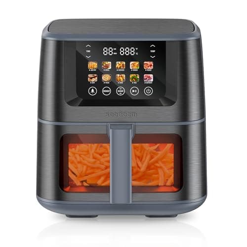 SEEDEEM Max XL Air Fryer 8QT, 10-in-1 Digital Air Fryer Oven with Color Touchscreen & Viewing Window, Toaster Oven Combo for Broil, Roast, Dehydrate, Bake – Gary
