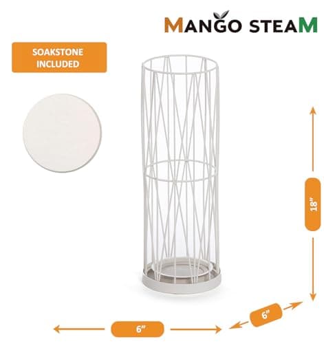 Mango Steam Pluvian™ Soakstone™ Umbrella Holder (Regular, White) 7
