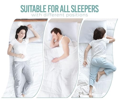 Utopia Bedding Pillows Standard Size Set of 2 (White), Hotel Pillows, Cooling Pillow for Side, Back or Stomach Sleepers 7