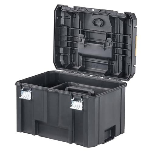 DEWALT TSTAK Tool Box, Extra Large Design, Removable Tray for Easy Access to Tools, Water and Debris Resistant (DWST17806) 8