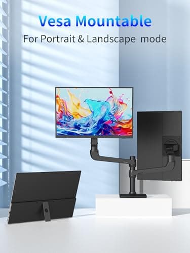 MAGICRAVEN 4K Portable Monitor, 13.3" UHD IPS Laptop Screen, Slim Lightweight Dual USB C HDMI Computer Gaming Display with Speakers, Travel Monitor for PC Phone PS5/4 Xbox Switch 8