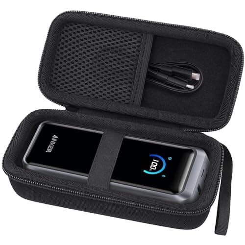 co2CREA for Anker Prime 26,250mAh Power Bank, Hard Travel Case Compatible with Anker A110A 300W Portable Charger, Case Only (Black Case)