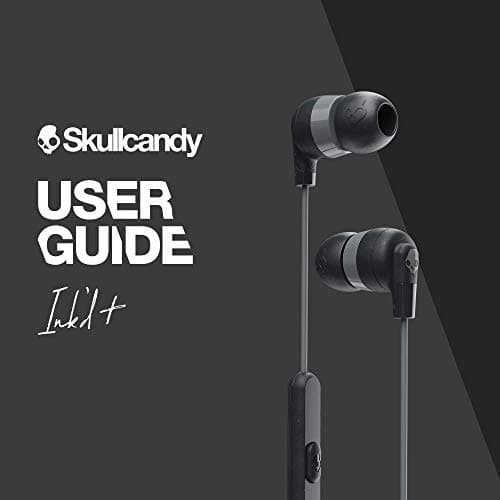 Skullcandy Ink’d+ Wired Earbuds with 3.5mm AUX Plug, Noise Isolating Fit, in-Line Microphone Call and Track Control, Ear Gel Sizes Included for Custom Fit, Convenient for Travel - Black 7